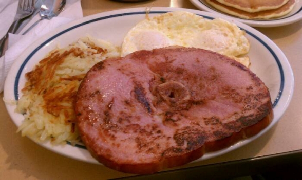 ham steak breakfast