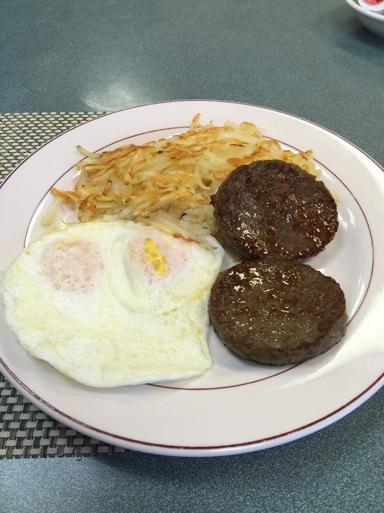 Burger Patty And Eggs